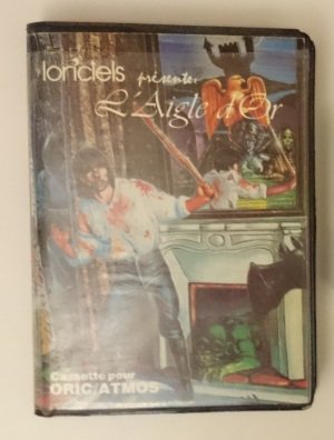 Boîtier de cassette du jeu L'Aigle d'Or de Loriciel pour Oric et Oric Atmos