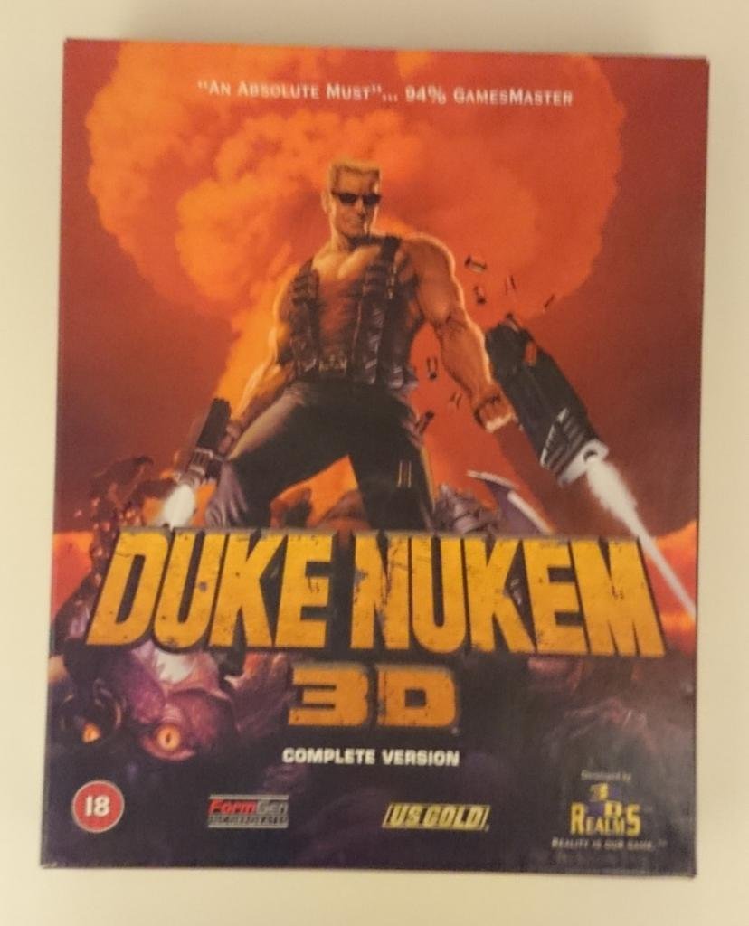 Boîte de Duke Nukem 3D, version complète éditée par GT Interactive / US Gold