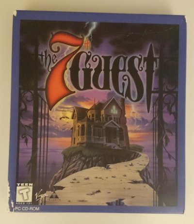 Boîte du jeu PC CD-ROM The 7th Guest de Trilobyte et Virgin Interactive, avec illustration du manoir gothique