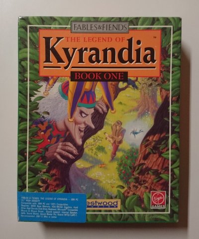 Jaquette du jeu The Legend of Kyrandia, collection Fables & Fiends, édité par Virgin Games