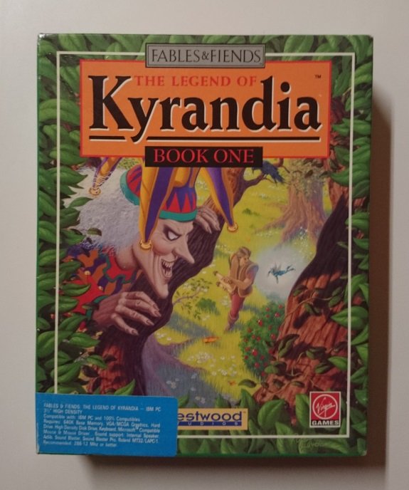 Jaquette du jeu The Legend of Kyrandia, collection Fables & Fiends, édité par Virgin Games