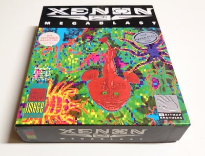Boîte de Xenon 2 Megablast, édition Image Works avec logo The Bitmap Brothers