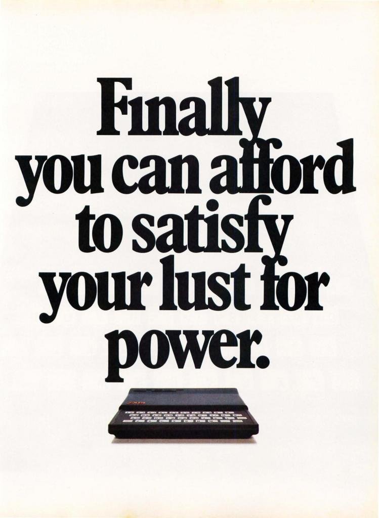 Publicité d'époque pour le Sinclair ZX81 publiée dans le magazine BYTE en 1982